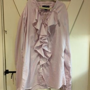 GAP Ruffled Button Up